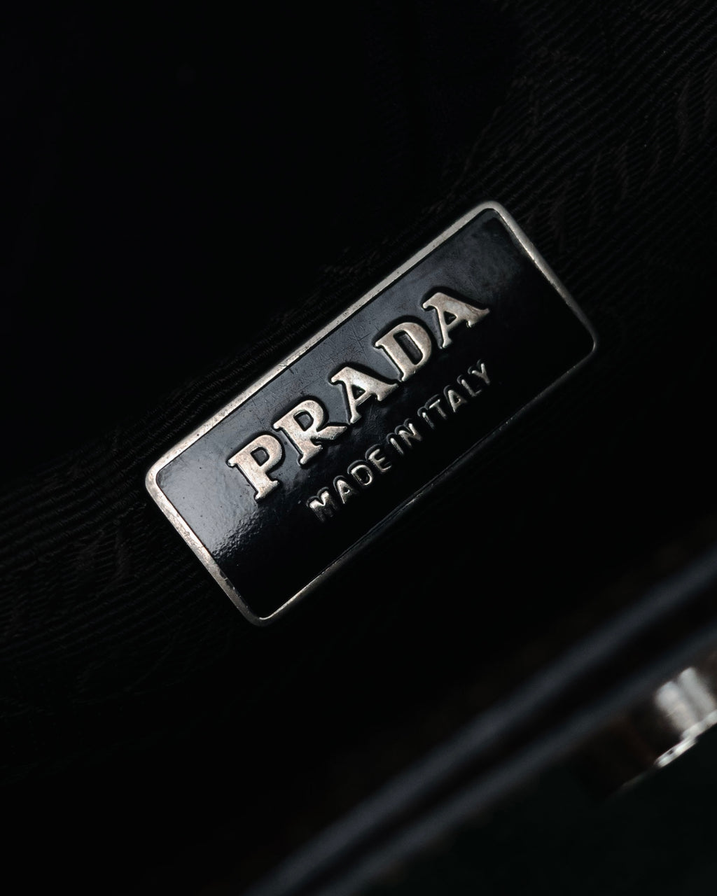 "PRADA" 90’s-00’s Minimalist embossed logo accordion bag