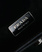 "PRADA" 90’s-00’s Minimalist embossed logo accordion bag