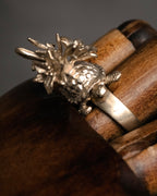 “DIOR” 2010’s sculptural turtle floral motif ring