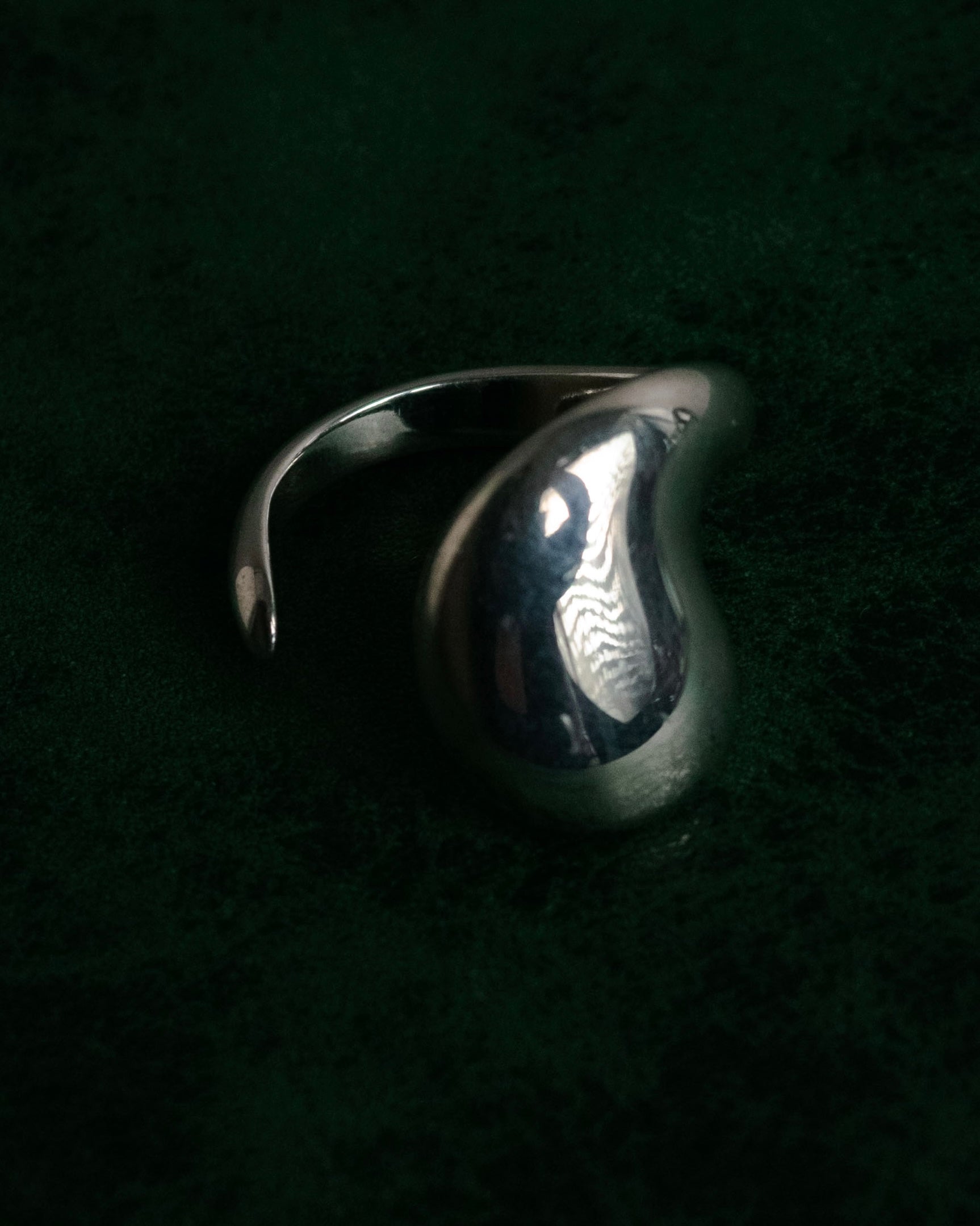“Georg Jensen” 70’s-90’s Organic spiral silver ring