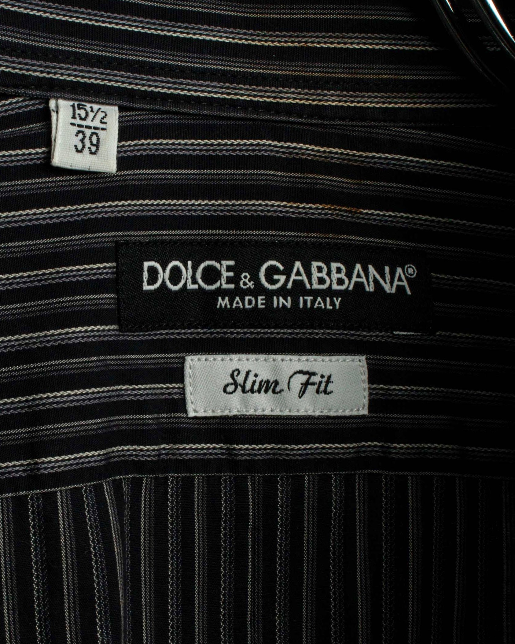 "Dolce & Gabbana" Pinstripe slim shape shirt
