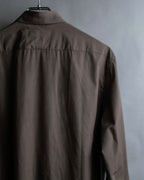"HERMES" Mocha brown color oversized shirt