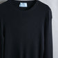 "PRADA" Ribbed black color pullover knit