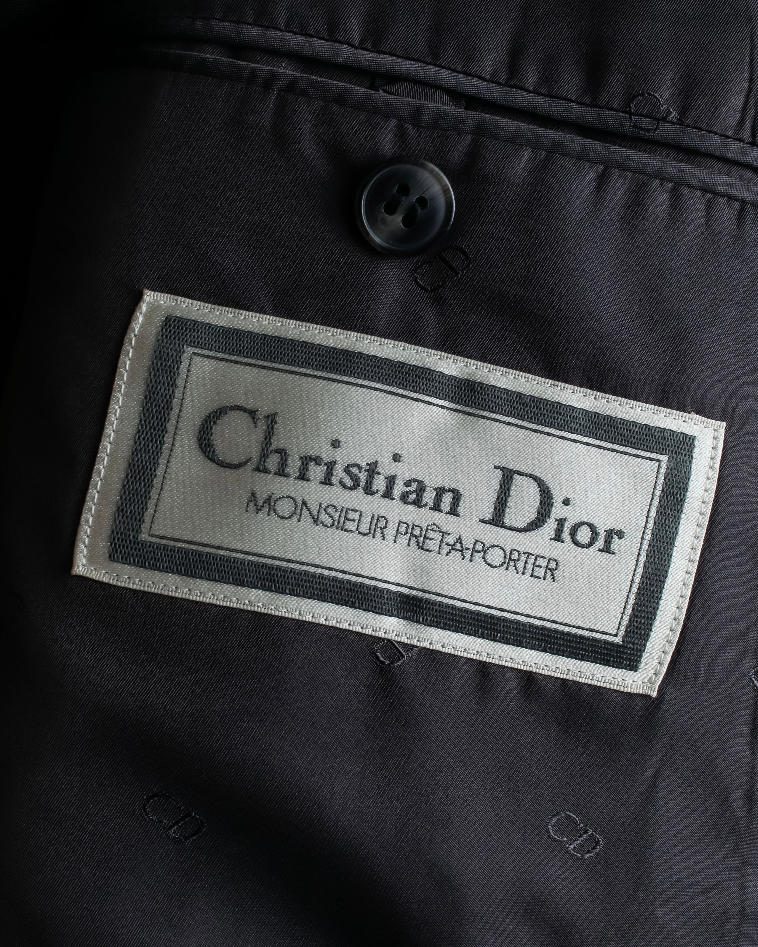 "Christian Dior" Peak dorapelle double-breasted blazer