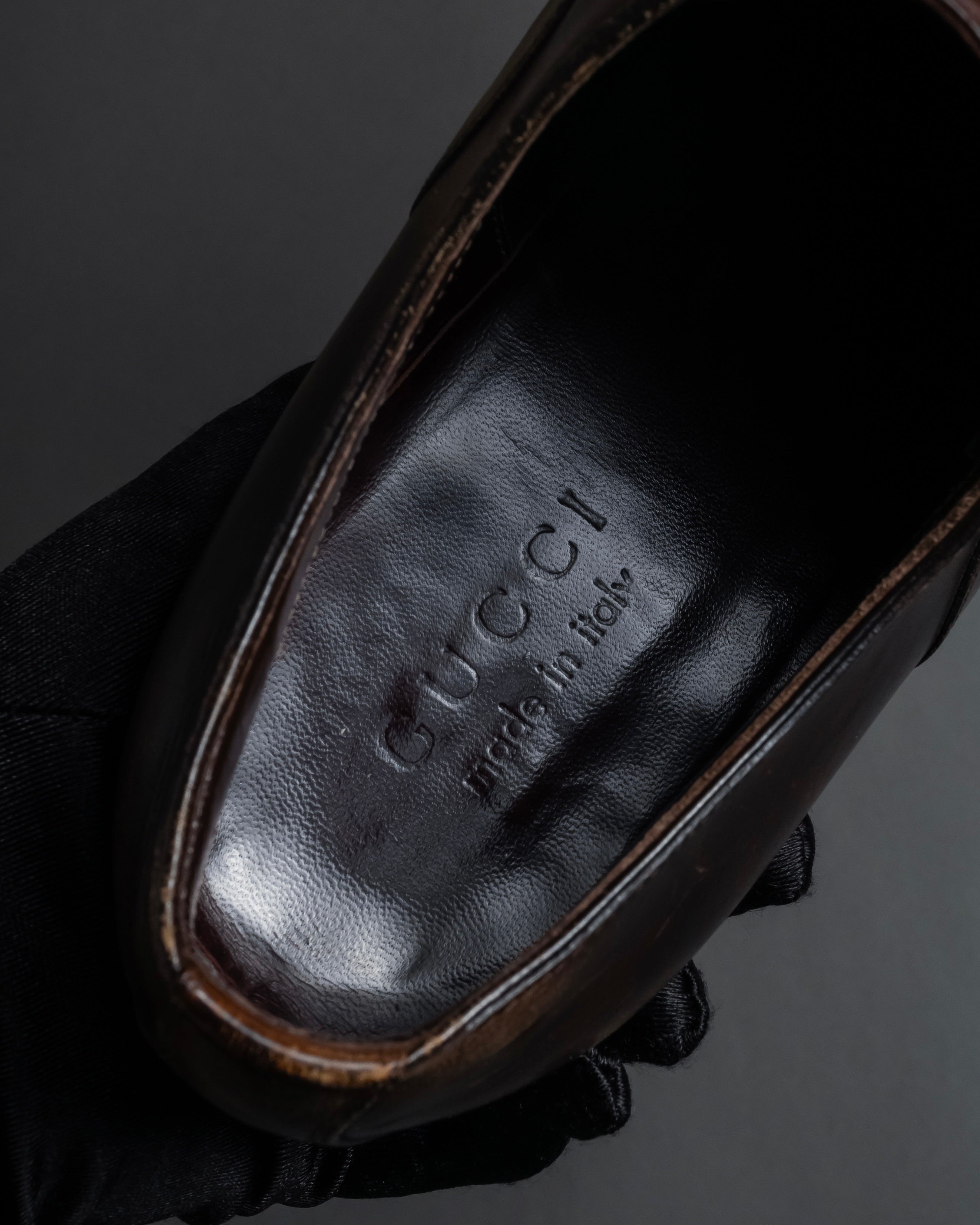 "GUCCI" Classical oxford leather shoes