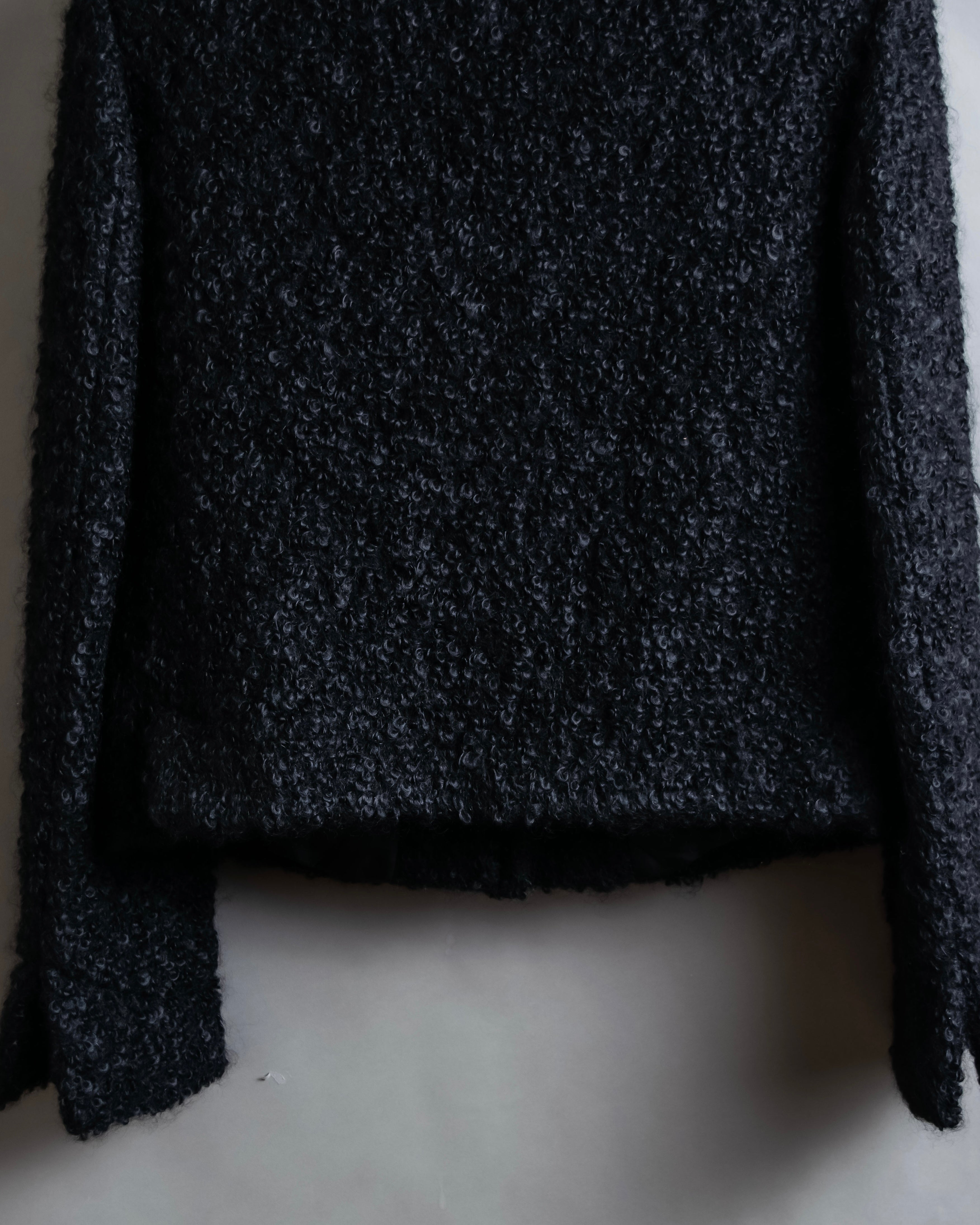 "GUCCI" Compact pattern bouclé wool jacket