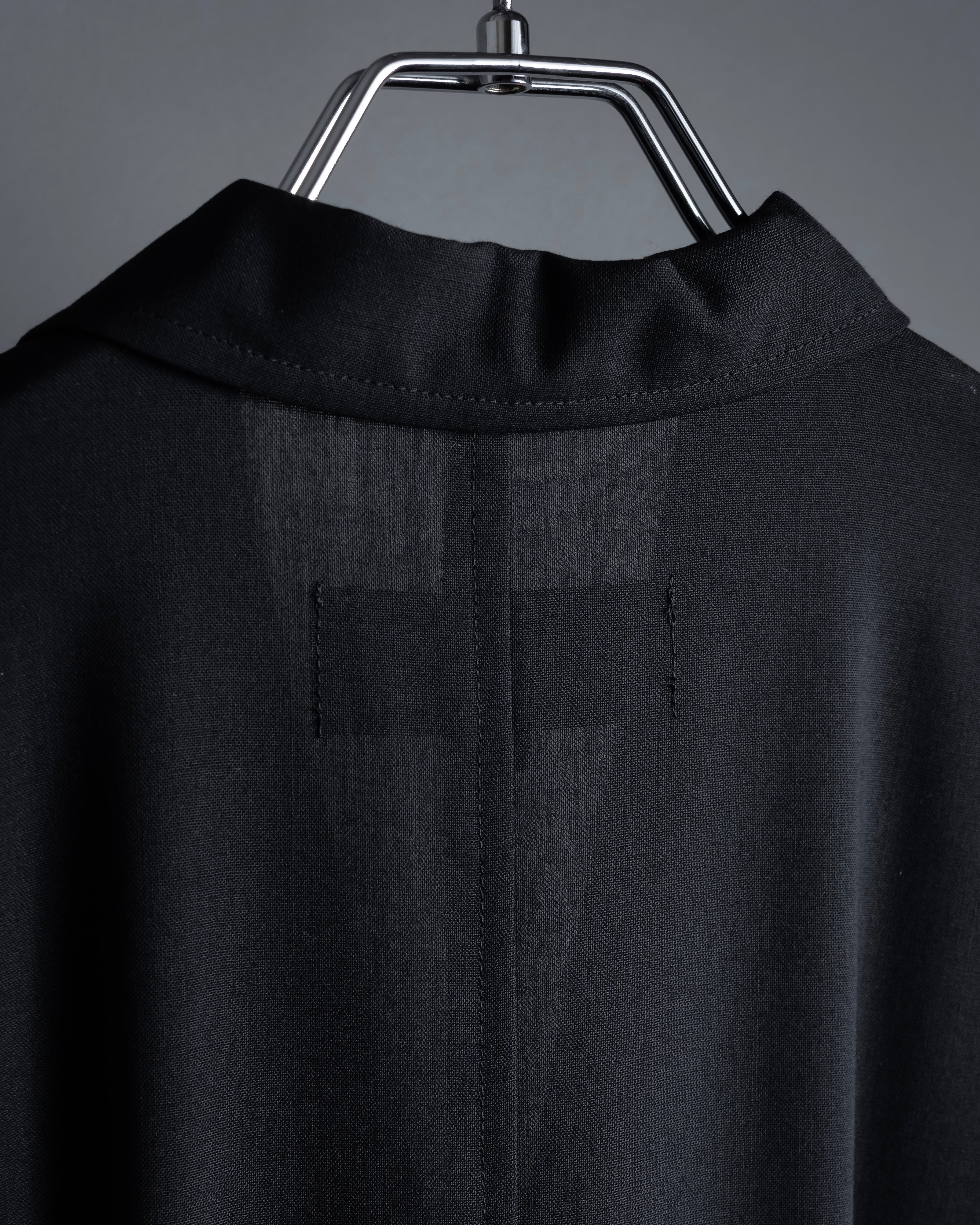 "tricot COMME des GARCONS" 90's Tailored collar belted long dress