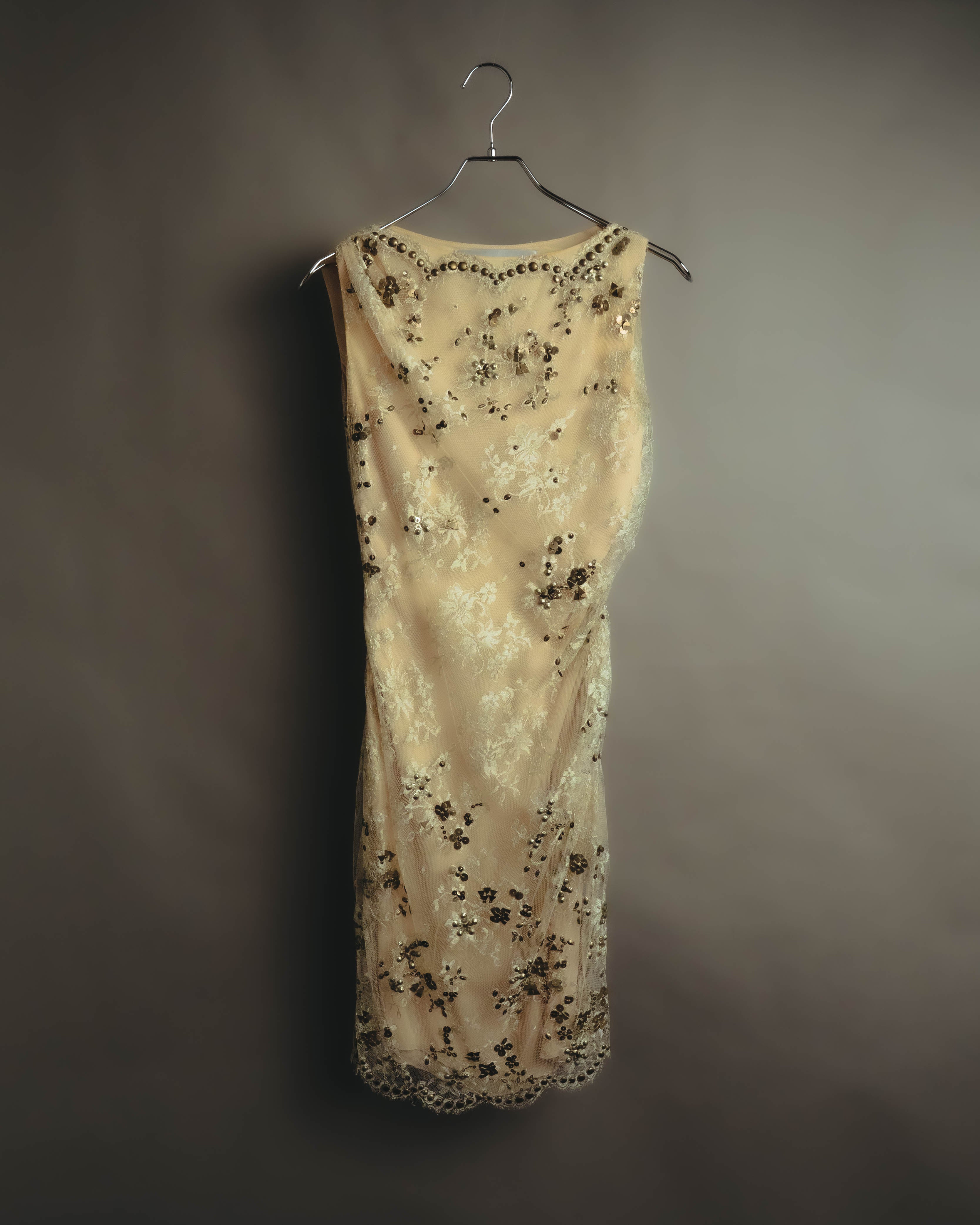 –SPECIAL– "VALENTINO" 00's-10's Embellished lace cocktail dress