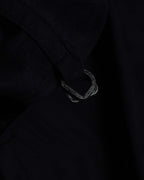 "PRADA" Wrap flap design micro suede jacket