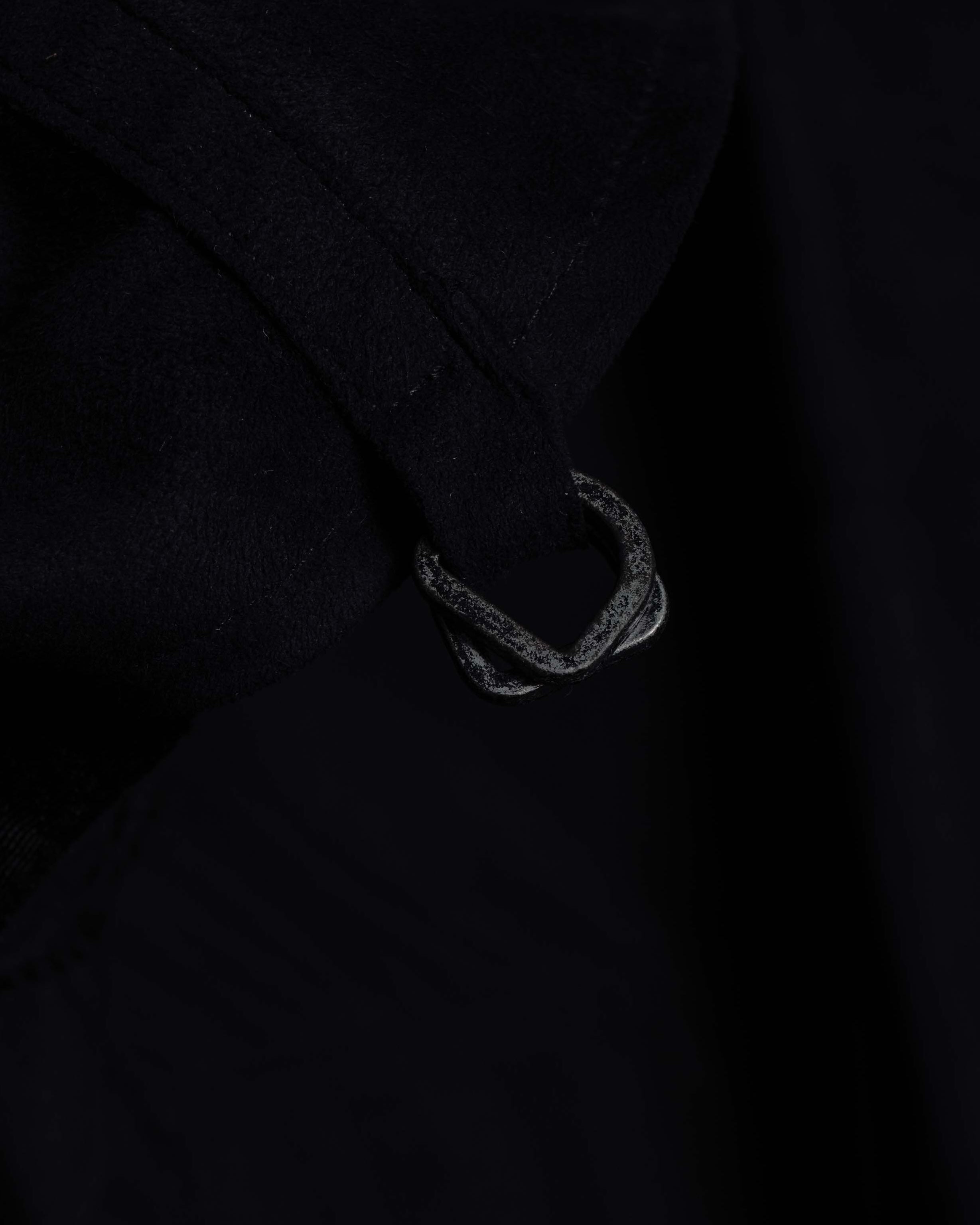 "PRADA" Wrap flap design micro suede jacket