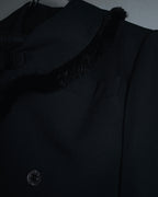 –SPECIAL– "Christian Dior"
98SS fringed peak lapel double breasted jacket