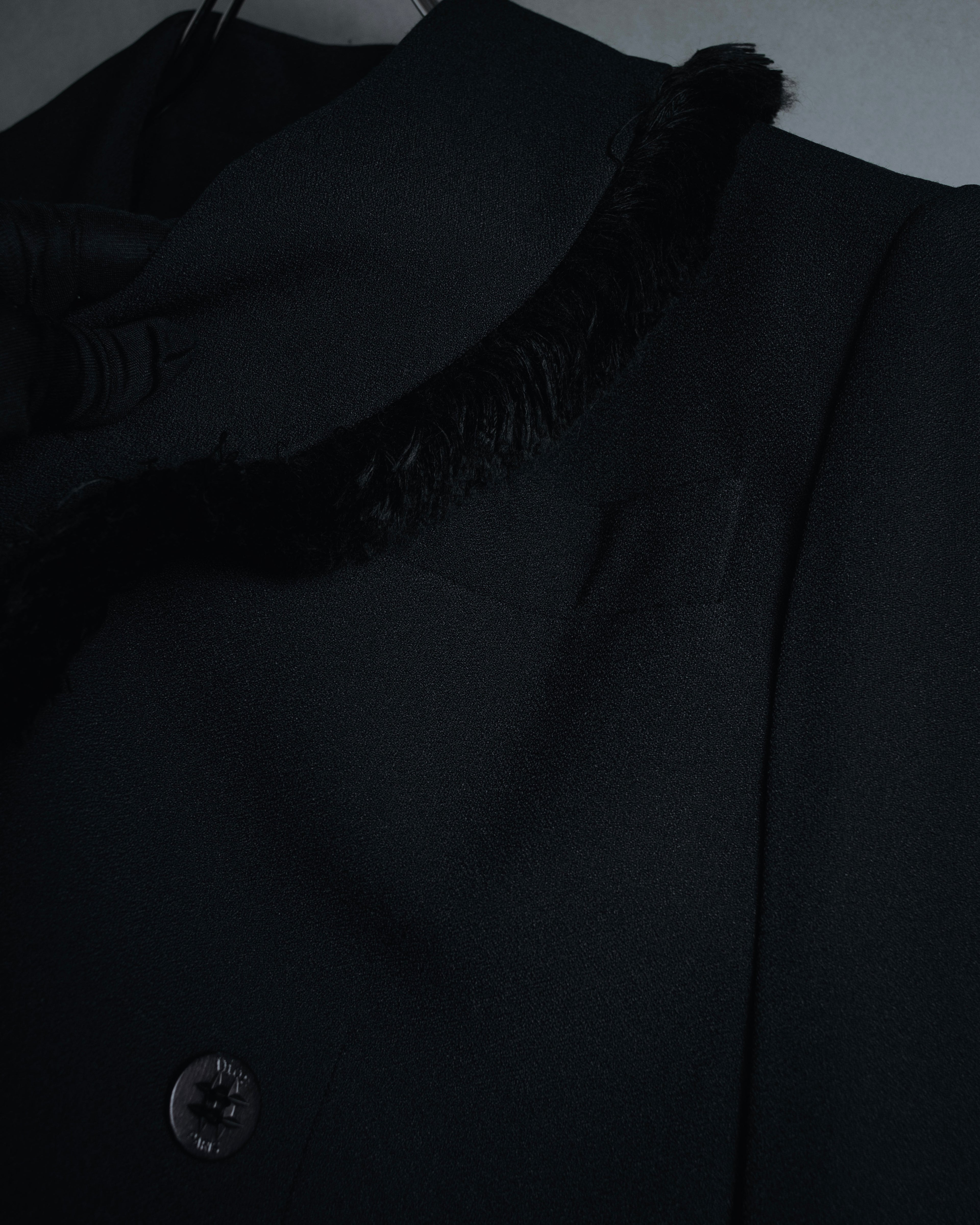 –SPECIAL– "Christian Dior"
98SS fringed peak lapel double breasted jacket