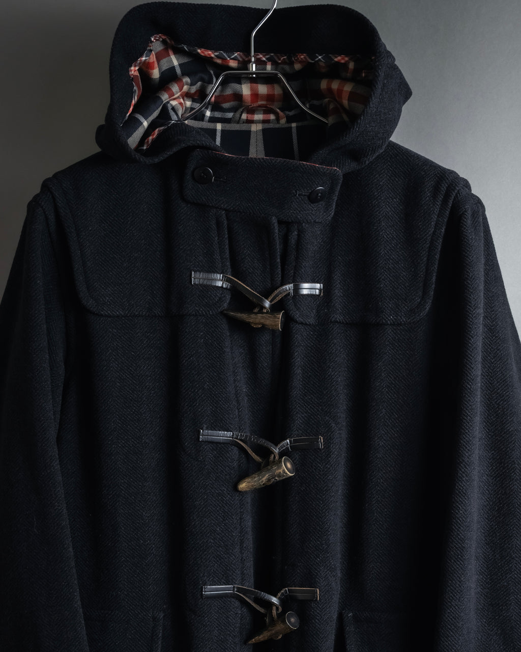 "Burberrys" 90’s heritage duffle coat with check-lined hood