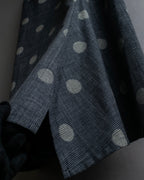 "YOHJI YAMAMOTO +NOIR" Large polka dot pattern flared skirt