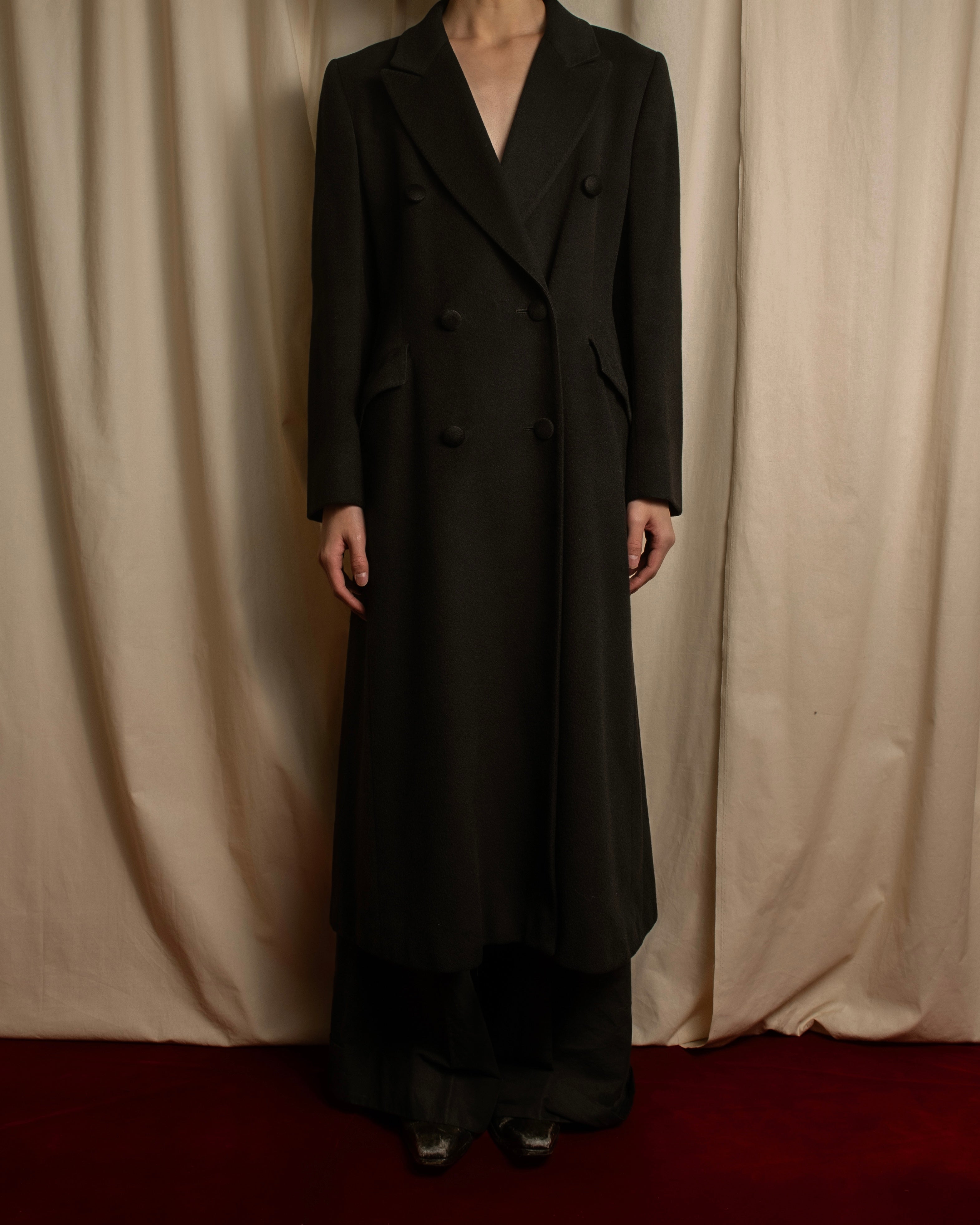 "Aquascutum" Elegantly tailored double-breasted long chester coat
