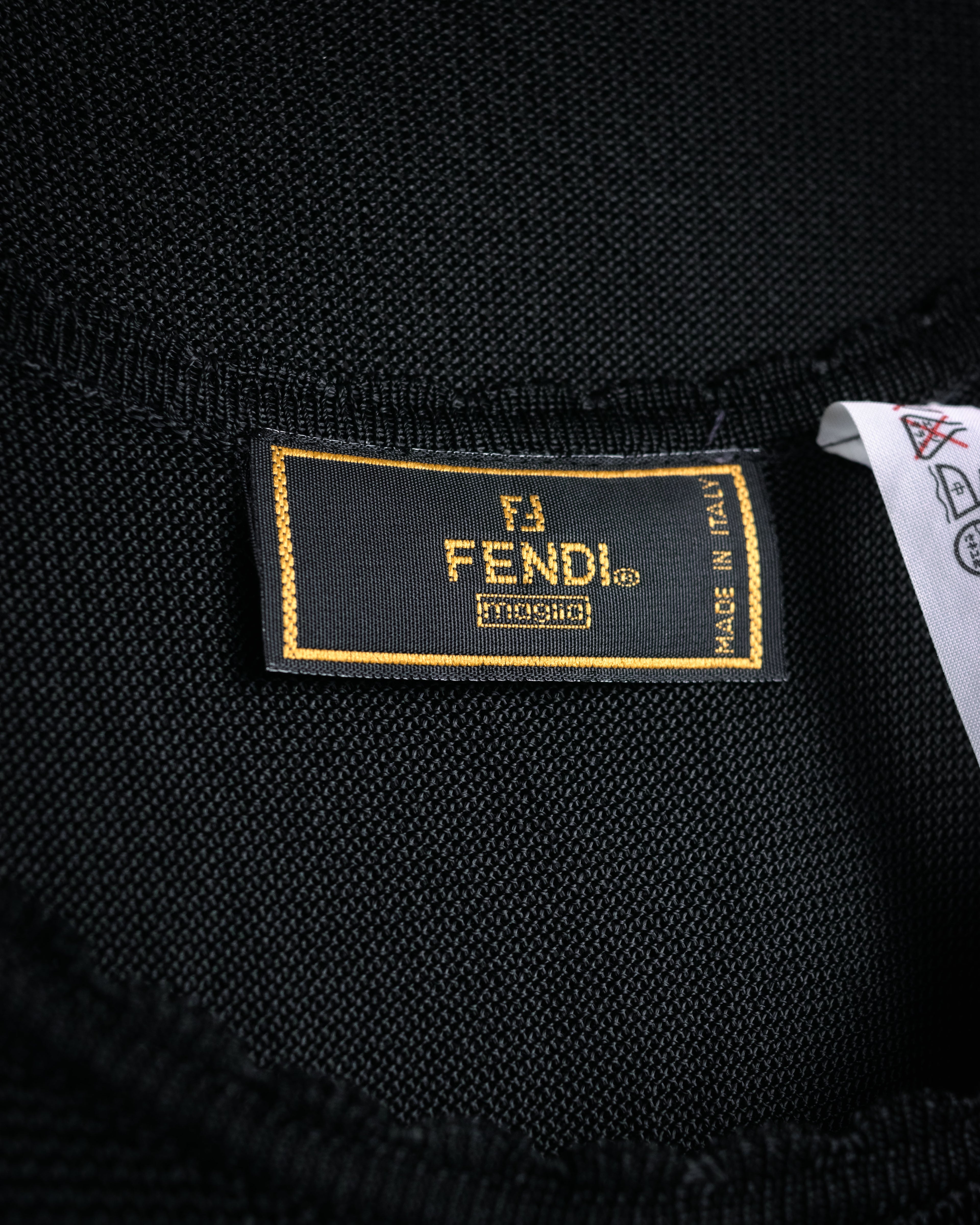 “FENDI” 90’s-00’s Openwork knit ensemble