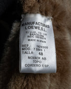 -SPECIAL- "LOEWE" 90's-10's Fur collar cordero lambskin long coat