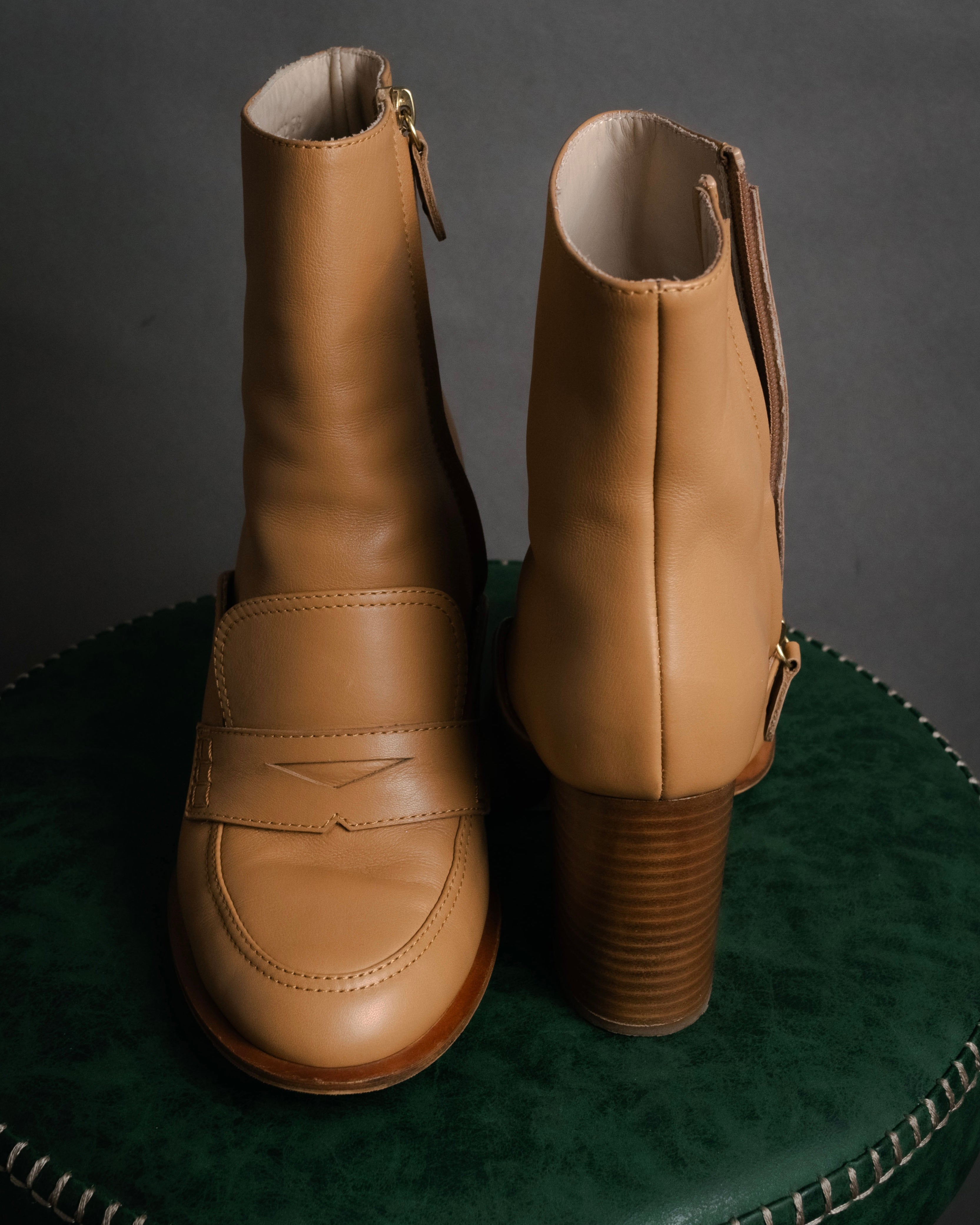 “LOEWE” 2010–2013 Penny loafer hybrid ankle boots