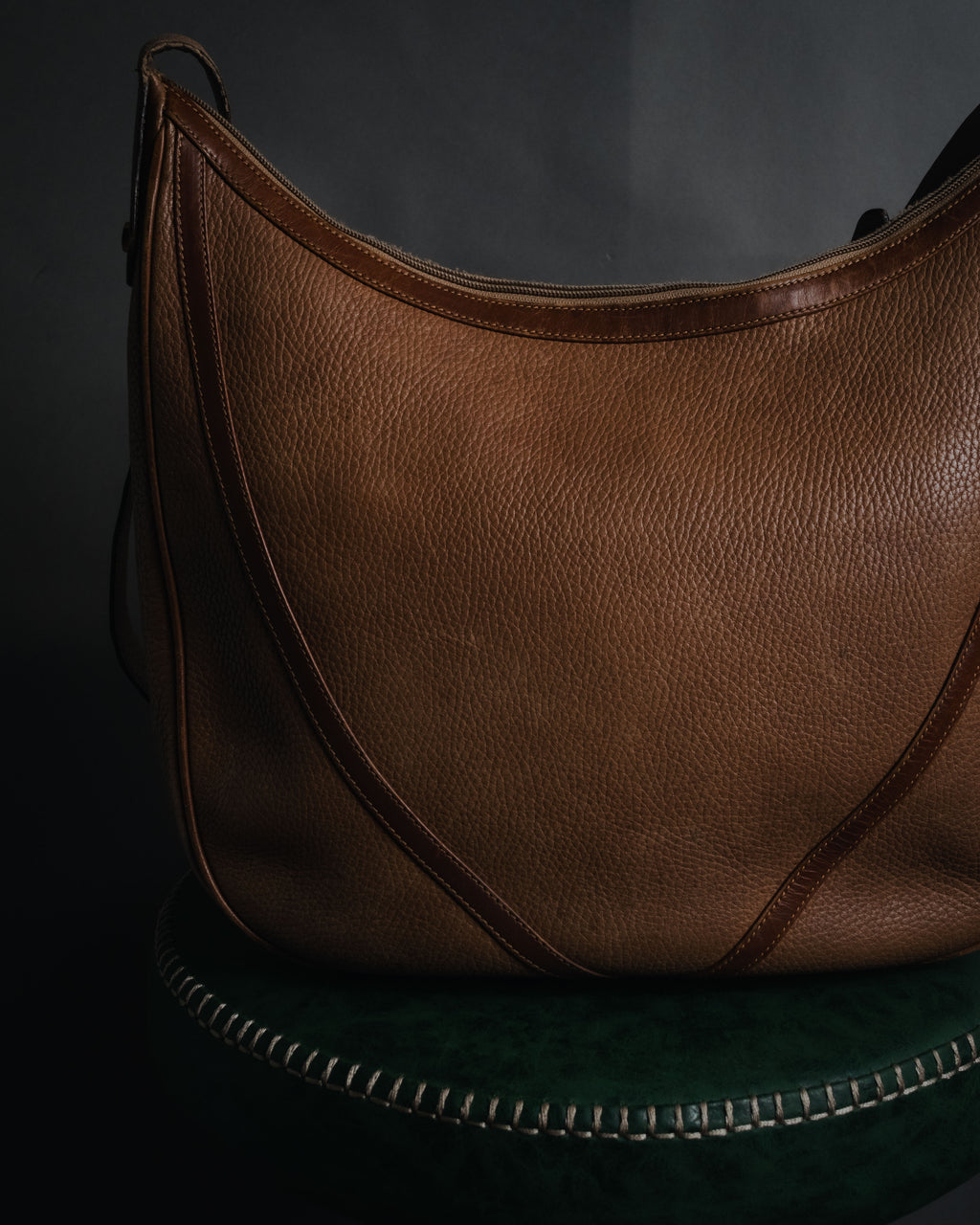 –SPECIAL– "GUCCI" 70’s pigskin horsebit piston hobo bag