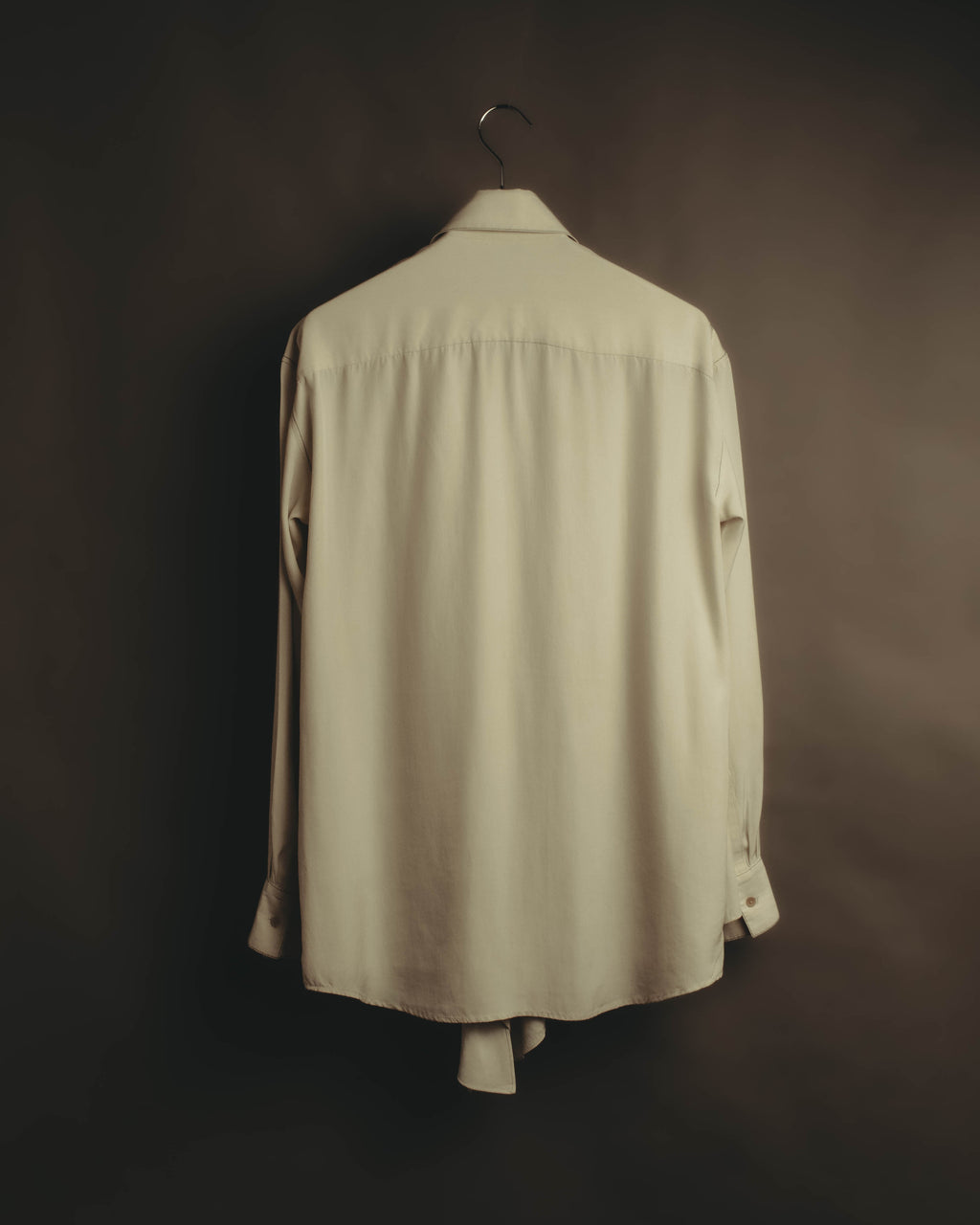 –SPECIAL– “LOEWE” 10’s-20’s Asymmetrically draped silk shirt