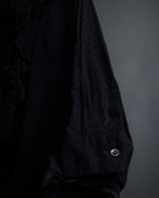 "tricot COMME des GARCONS"  80's Tiered ruffle design, dotted sheer blouse