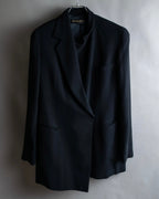 "DKNY" Asymmetrical design woven tailored jacket