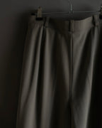 "HERMES" Margiela period silk wide straight slacks
