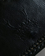 "FENDI" Hand stitched design leather hand bag