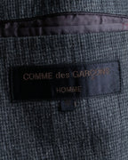 "COMME des GARCONS HOMME" 03SS fine all-over pattern cotton tailored jacket