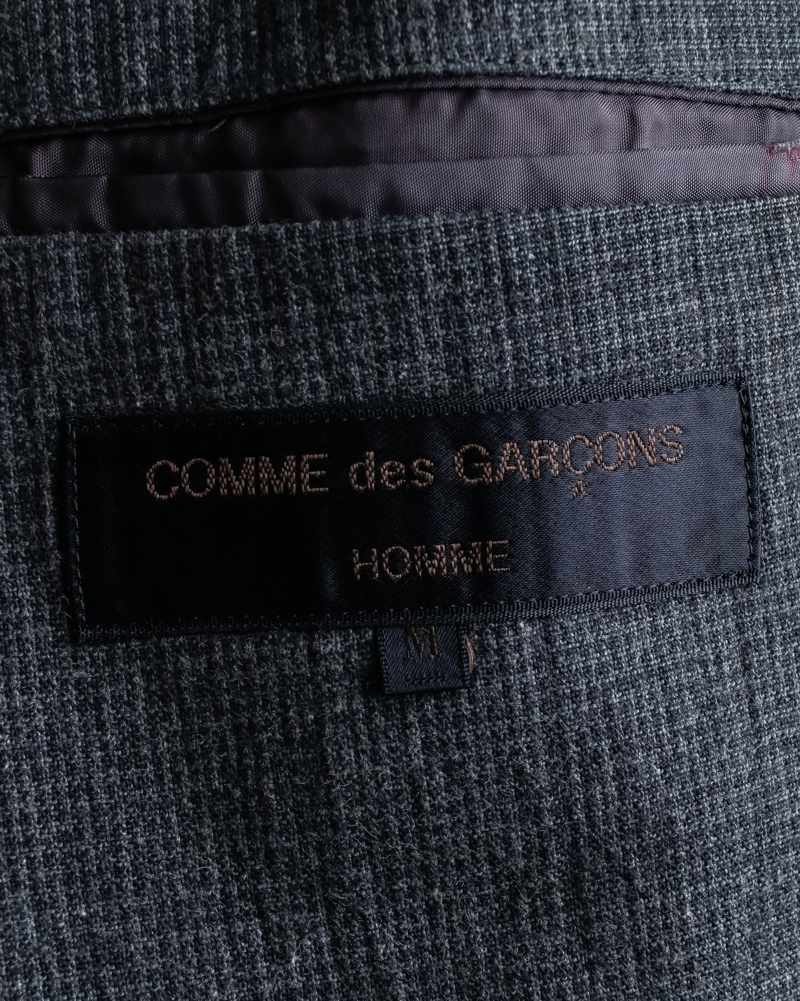 "COMME des GARCONS HOMME" 03SS fine all-over pattern cotton tailored jacket