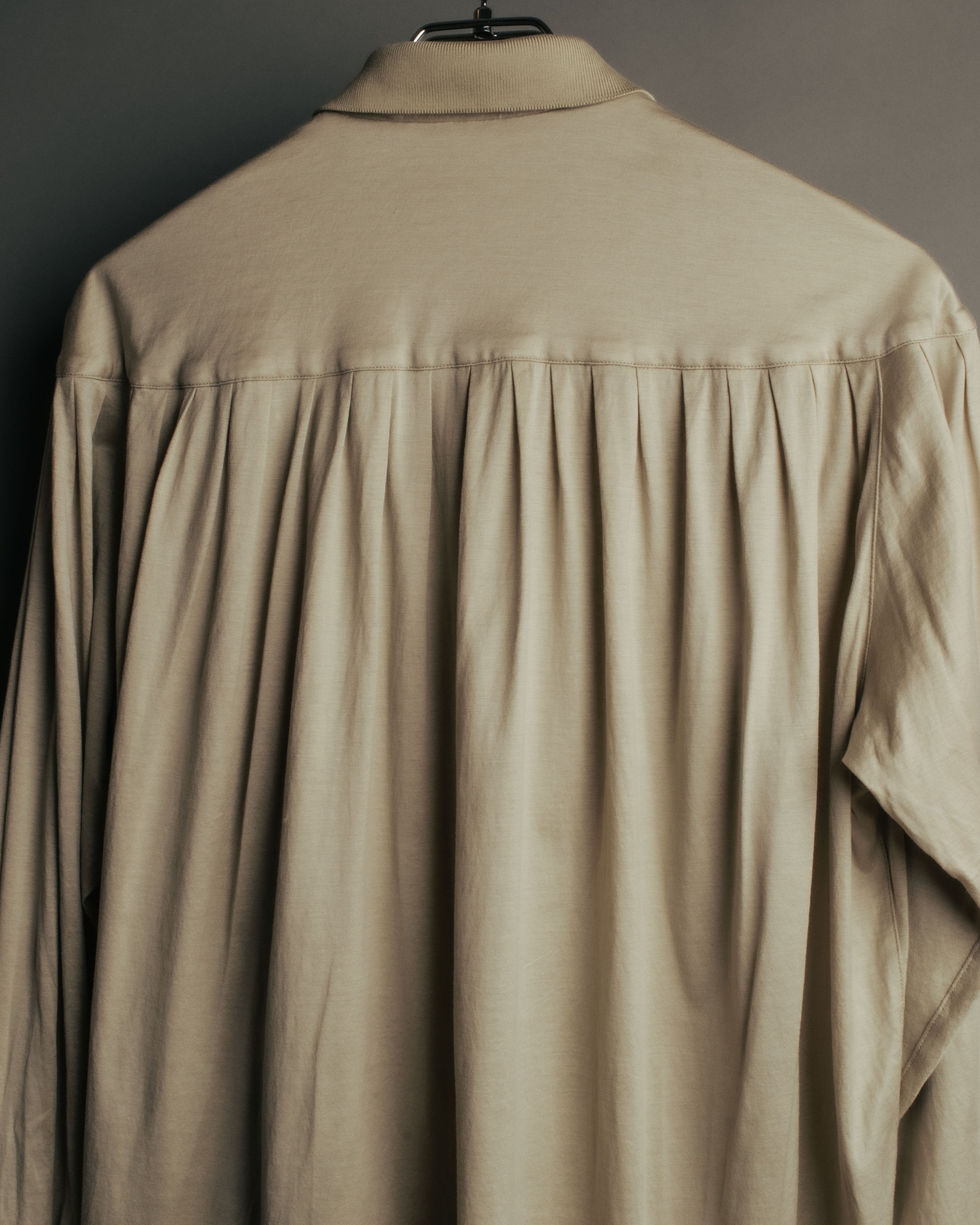 “Christian Dior” 90’s Gathered fly-front jersey blouse