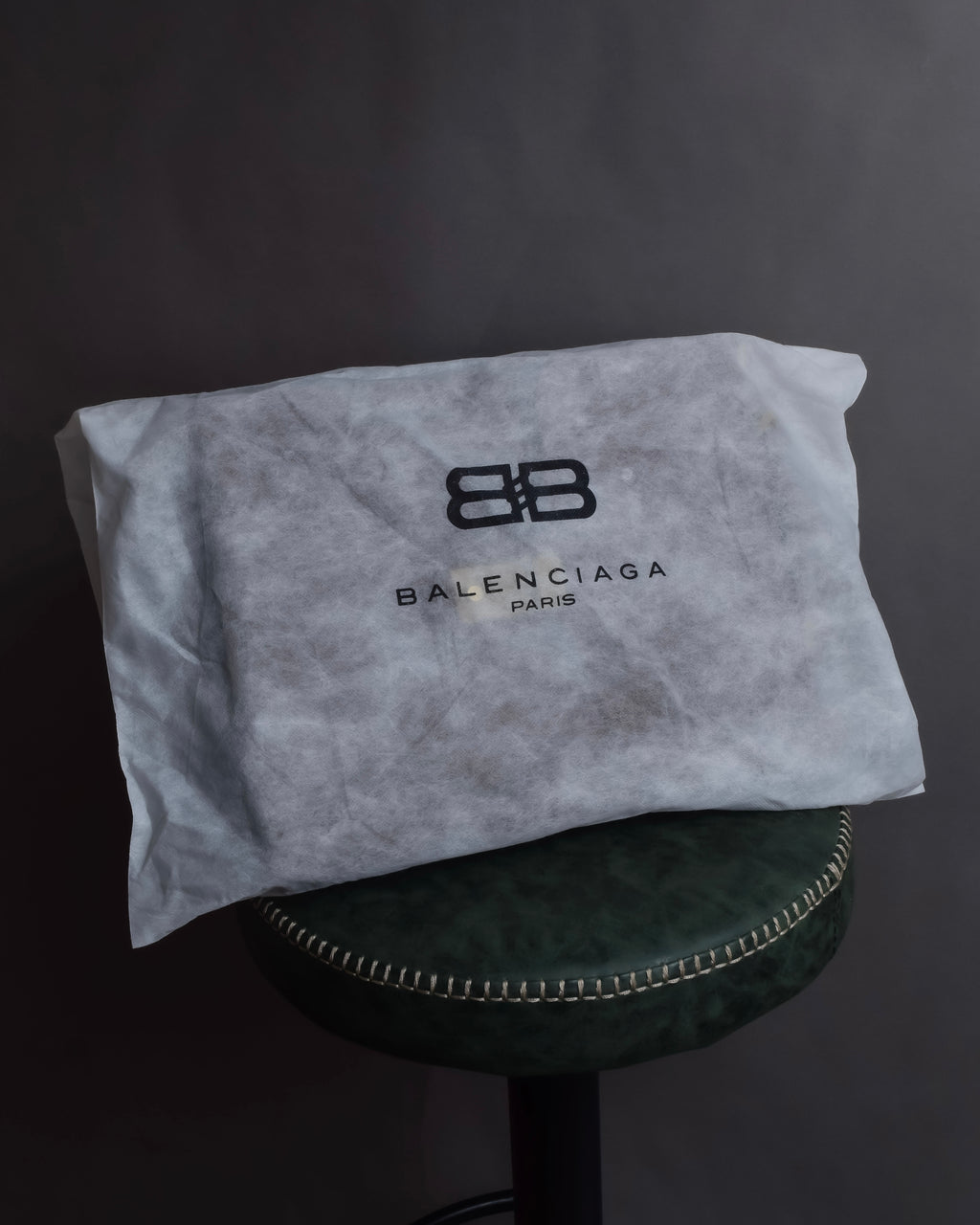 "BALENCIAGA" Water repellent flap square leather bag