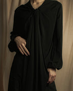 "VALENTINO" 2020-21 Gathered design bow tie skipper silk pullover