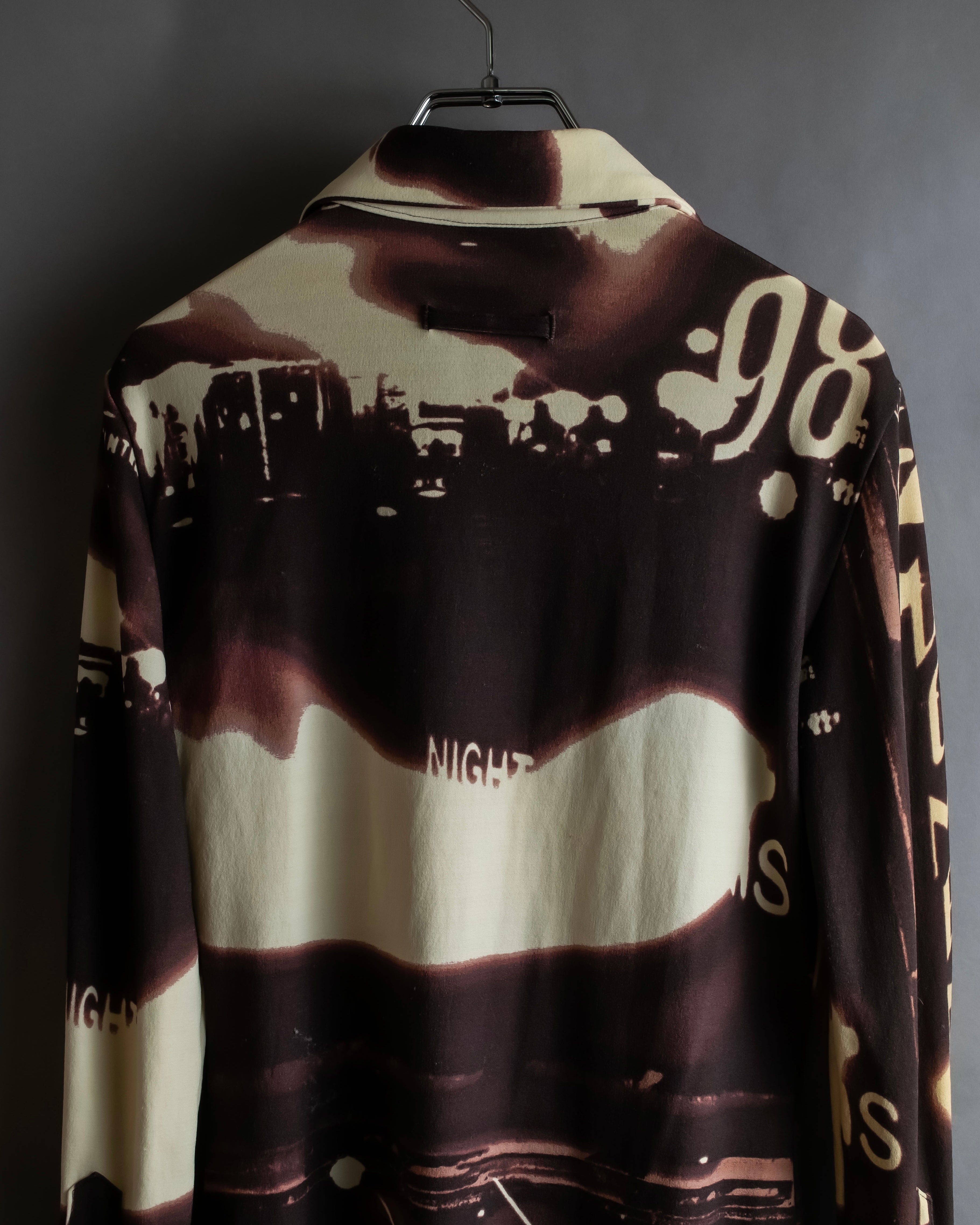 "JEAN PAUL GAULTIER" City night view graphic shirt