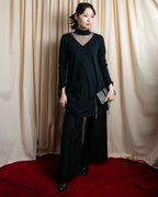 "JUNIOR GAULTIER" Sheer layered tie detail dress