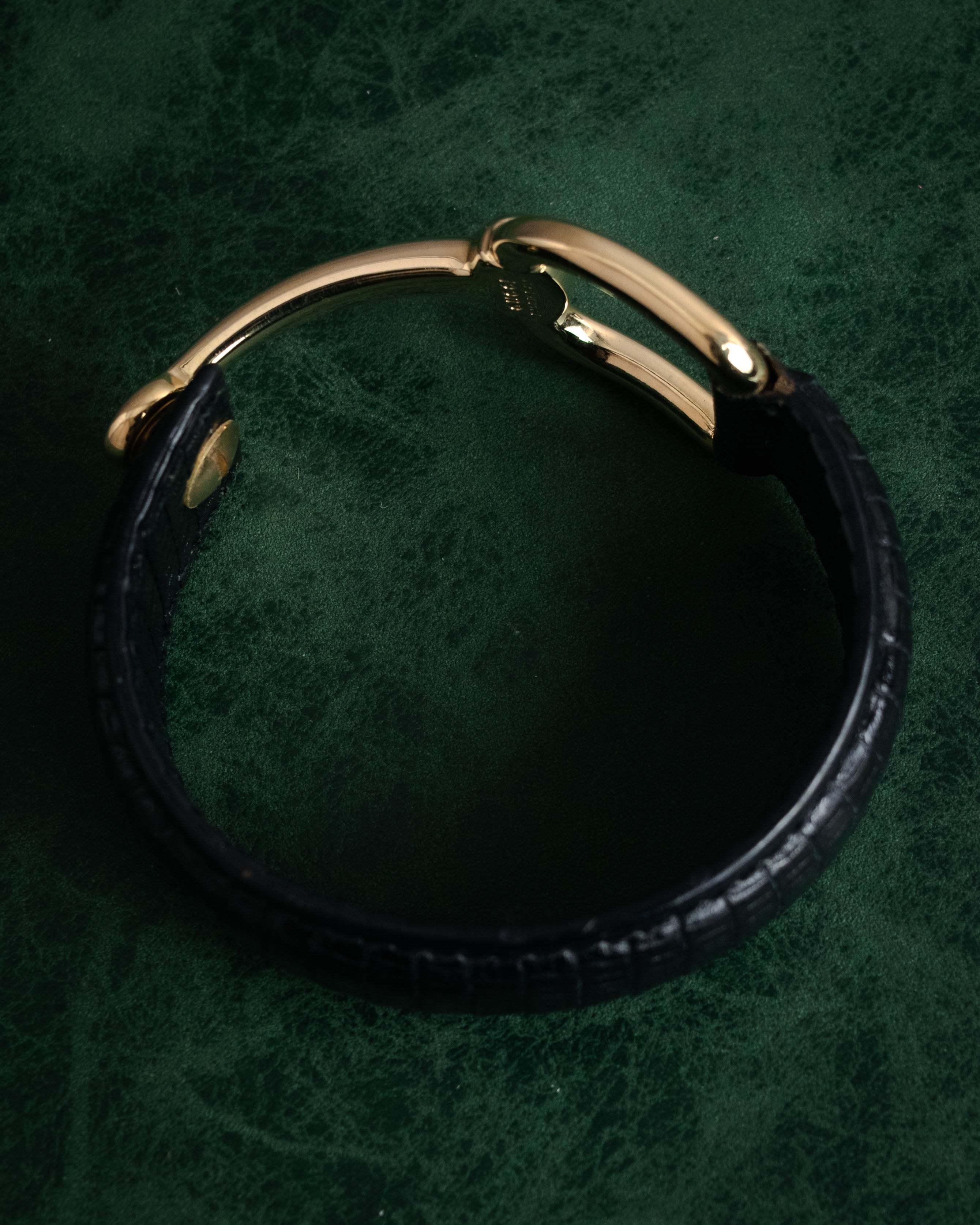 “GUCCI” 90’s-00’s Lizard horsebit bracelet