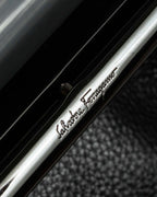 "Salvatore Ferragamo" Draping design lace-up detail leather bag