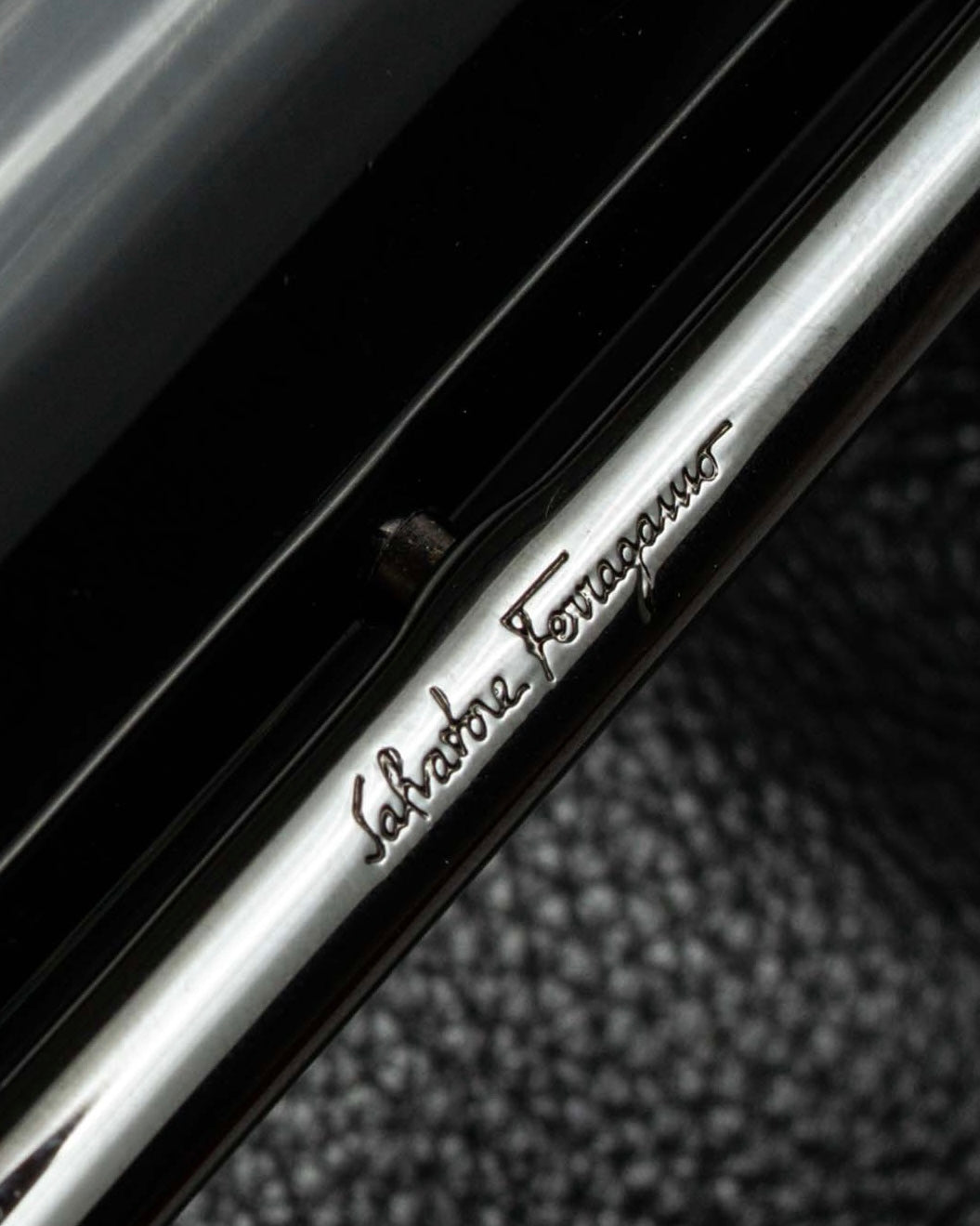 "Salvatore Ferragamo" Draping design lace-up detail leather bag