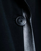 "JEAN-LOUIS SCHERRER" tailored leather lapel jacket