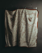 "Hermès" 90's Calligraphy print silk scarf