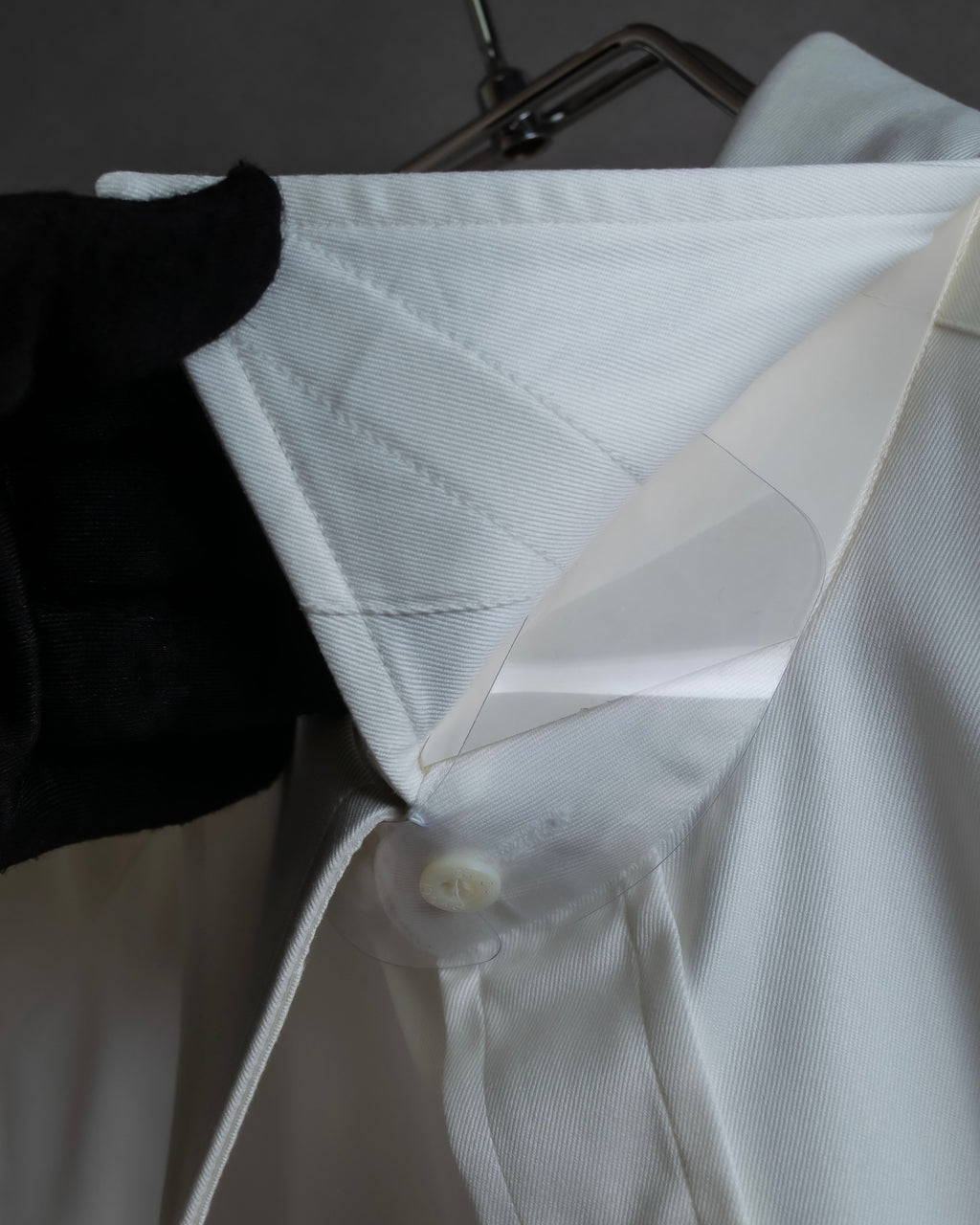 "GUCCI" Slightly glossy cotton white shirt