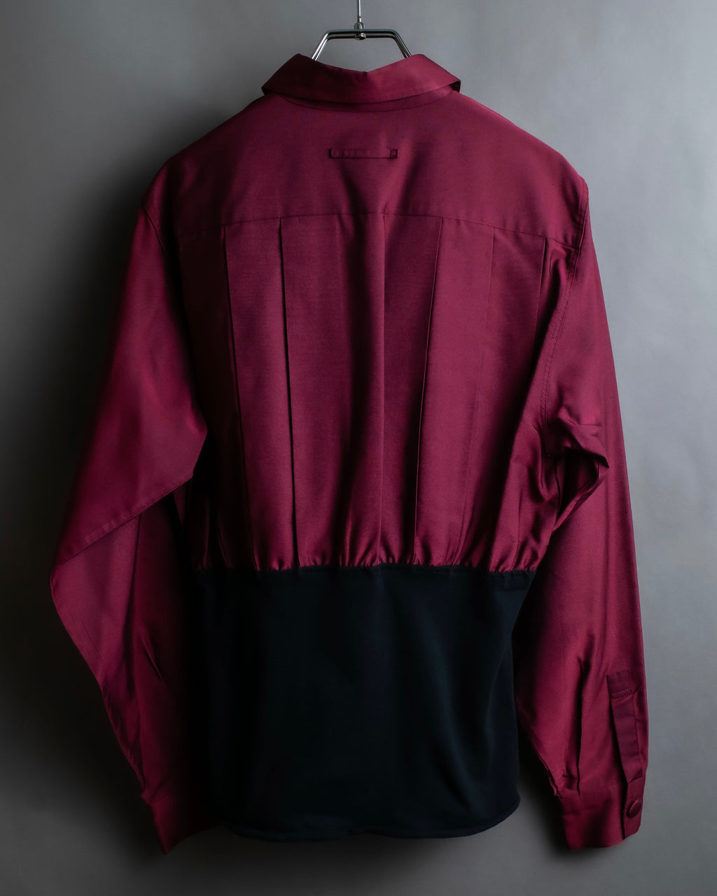 "JEAN PAUL GAULTIER FEMME"
 Waist different material switching design shirt