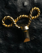 “Jardin des Sacs” 80’s-90’s Ostrich leather top handle bag