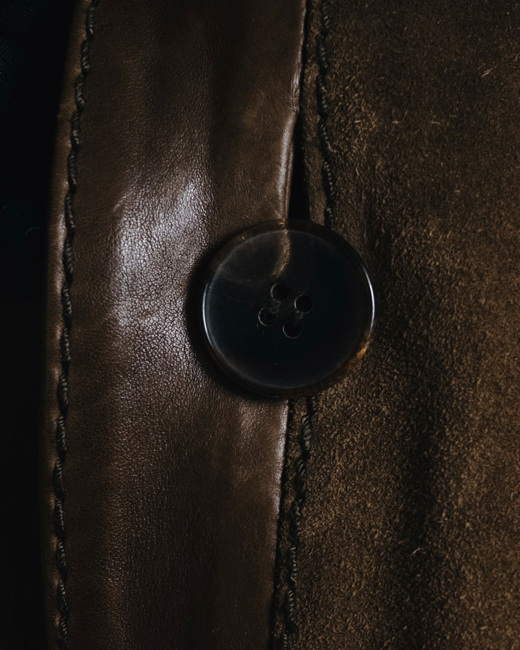 "GUCCI"Mid 2000s suede & smooth leather combination tailored jacket