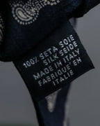 "GIORGIO ARMANI" Paisley pattern silk monotone necktie