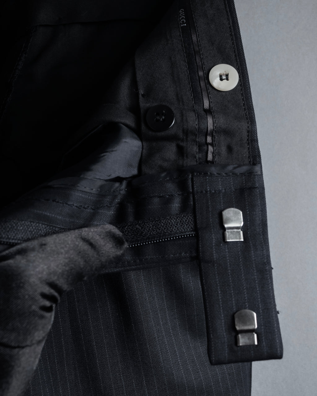 "GUCCI" 90's Elegant suiting pinstripe set up