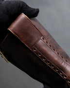 "YVES SAINT LAURENT" Medallion-embellished square heel boots