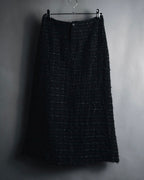 "tricot COMME des GARÇONS" 01AW textured tweed midi skirt