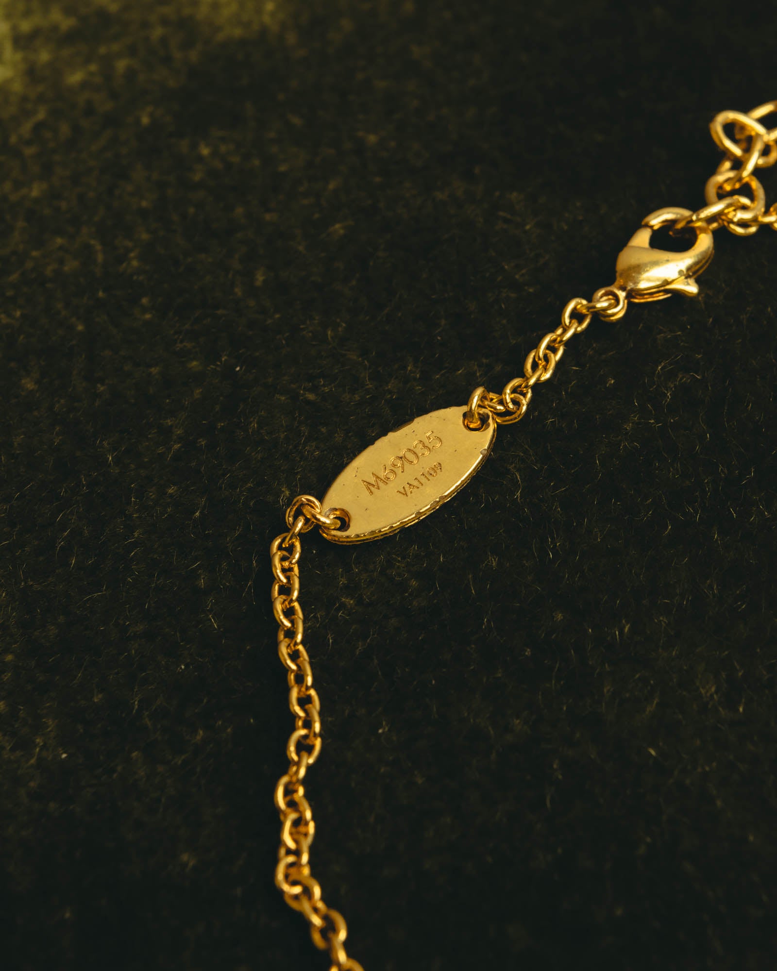 "Louis Vuitton" 2010's Gold-tone chain necklace