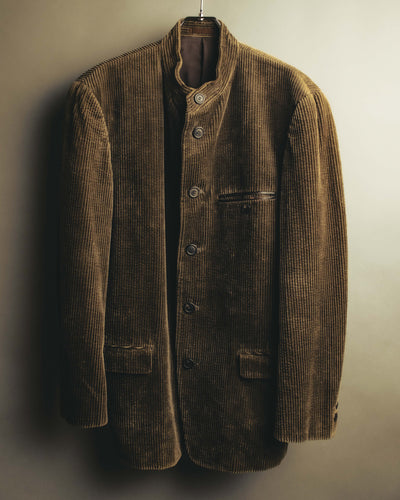 "ISSEY MIYAKE MEN" 90's Relaxed mandarin collar corduroy jacket
